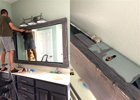 how to attach mirror to frame